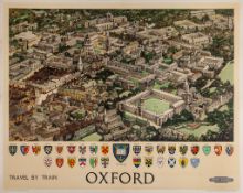TAYLOR, Fred - OXFORD, British Railways lithographic poster in colours, printed by Jordison and Co.,