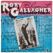 GALLAGHER, RORY - 12" vinyl copy of 'Blueprint', signed on upper sleeve by Rory... 12" vinyl copy of