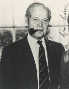 BADER, DOUGLAS - Black and white, half length photograph of Douglas Bader with his... Black and