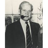 BADER, DOUGLAS - Black and white, half length photograph of Douglas Bader with his... Black and