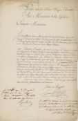 BONAPARTE, LUCIEN - Letter of petition addressed to the Minister of War from a certain... Letter