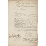 BONAPARTE, LUCIEN - Letter of petition addressed to the Minister of War from a certain... Letter