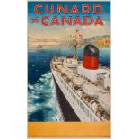 TURNER, C.E - CUNARD to CANADA offset lithographic poster in colours, cond. B, not backed 39 x