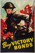 WILCOX - BUY VICTORY BONDS offset lithographic posters in colours, c.1943, cond A-, not backed 35