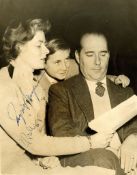 BERGMAN, INGRID & ROBERTO ROSSELLINI - A black and white vintage photograph of Ingrid Bergman A