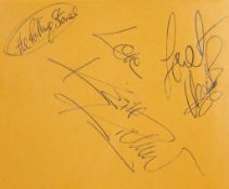 AUTOGRAPH ALBUM - INCL. ROLLING STONES - Autograph album with signatures of Charlie Watts, Brian