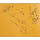 AUTOGRAPH ALBUM - INCL. ROLLING STONES - Autograph album with signatures of Charlie Watts, Brian