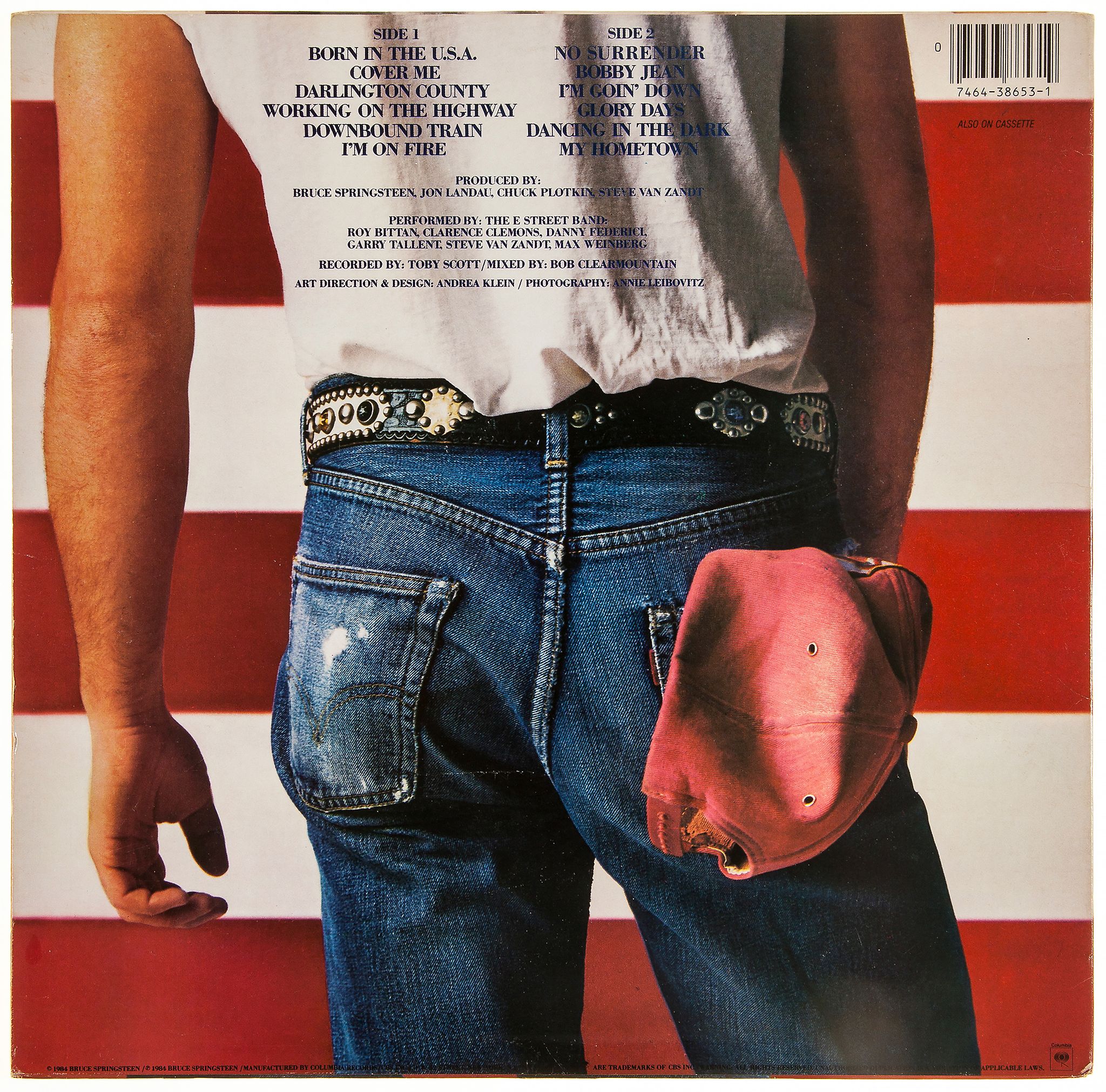 SPRINGSTEEN, BRUCE - 12" vinyl copy of Bruce Springsteen’s LP ‘Born in The USA’ signed... 12" - Image 2 of 2