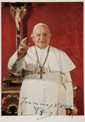 POPE ST. JOHN XXIII - Photograph of the Pope signed in the Latin form of his name across...