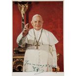 POPE ST. JOHN XXIII - Photograph of the Pope signed in the Latin form of his name across...