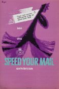 UNGER, Hans - SPEED YOUR MAIL, GPO lithographic poster in colours, cond. A, not backed 14 x 9ins. (