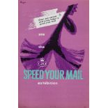 UNGER, Hans - SPEED YOUR MAIL, GPO lithographic poster in colours, cond. A, not backed 14 x 9ins. (