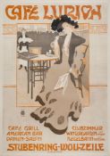 RANZENHOFER, Emil (1864 - 1930) - CAFE LURION lithographic poster in colours, 1903, printed by J.
