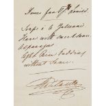 AUTOGRAPH ALBUM - MAINLY VICTORIAN - Autograph album containing a large number of signed letters