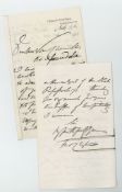 LEIGHTON, FREDERICK - Autograph letter signed to the Vice-Chancellor of the University...