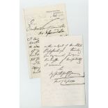 LEIGHTON, FREDERICK - Autograph letter signed to the Vice-Chancellor of the University...