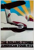 ROLLING STONES - JOHN PASCHE - 'The Rolling Stones American Tour 1972' colour lithograph