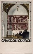 HERRICK, Frederick Charles - CHALDON CHURCH lithographic poster in colours, 1931, printed by The