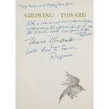 ROOSEVELT, ELEANOR - Growing Toward Peace by Regina Tor and Eleanor Roosevelt signed by...