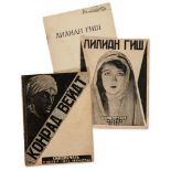 Russian.- Film.- - Conrad Veidt; Lillian Gish; Max Linder, 3 Russian booklets relating to