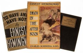 Hemingway (Ernest) - Death in the Afternoon,  colour frontispiece, black and white photographic