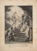 De La Motte (Antoine Houdart) - 1719  engraved allegorical frontispiece, title vignette, text-