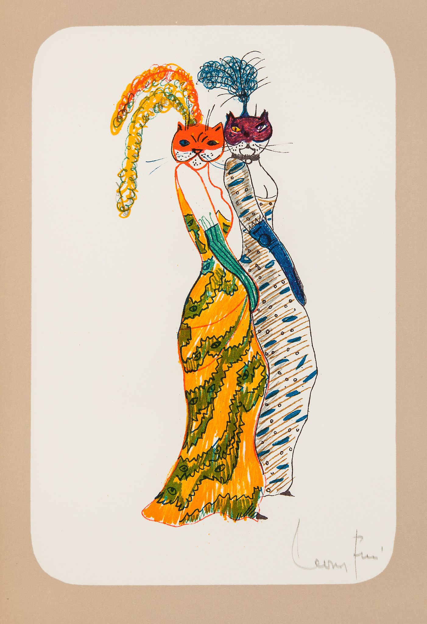 Fini (Leonor) - La Grande Parade des Chats,  number 64 of 230 copies on Arches signed by the artist,