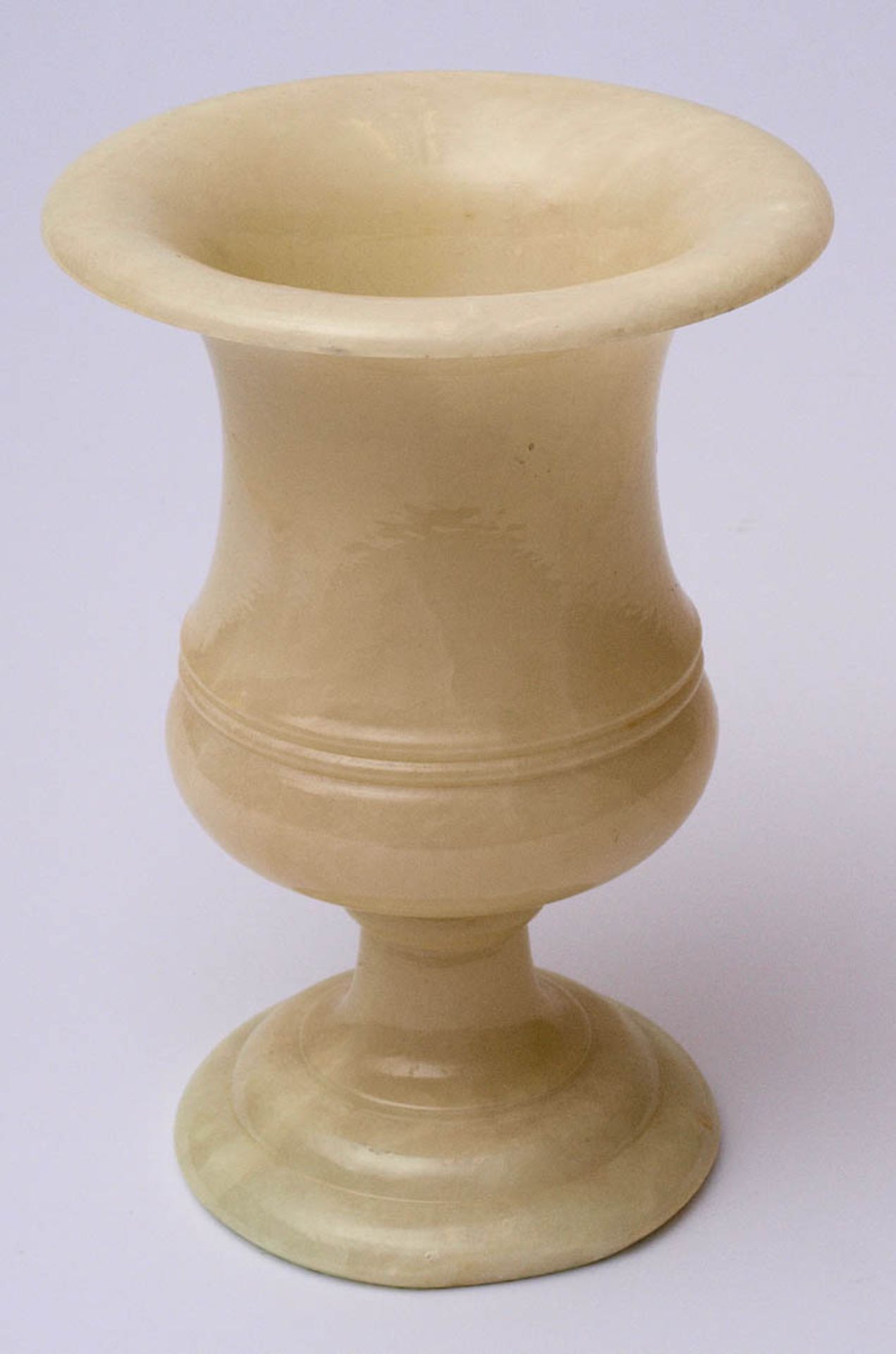 Pokalvase, Alabaster H.21cm.