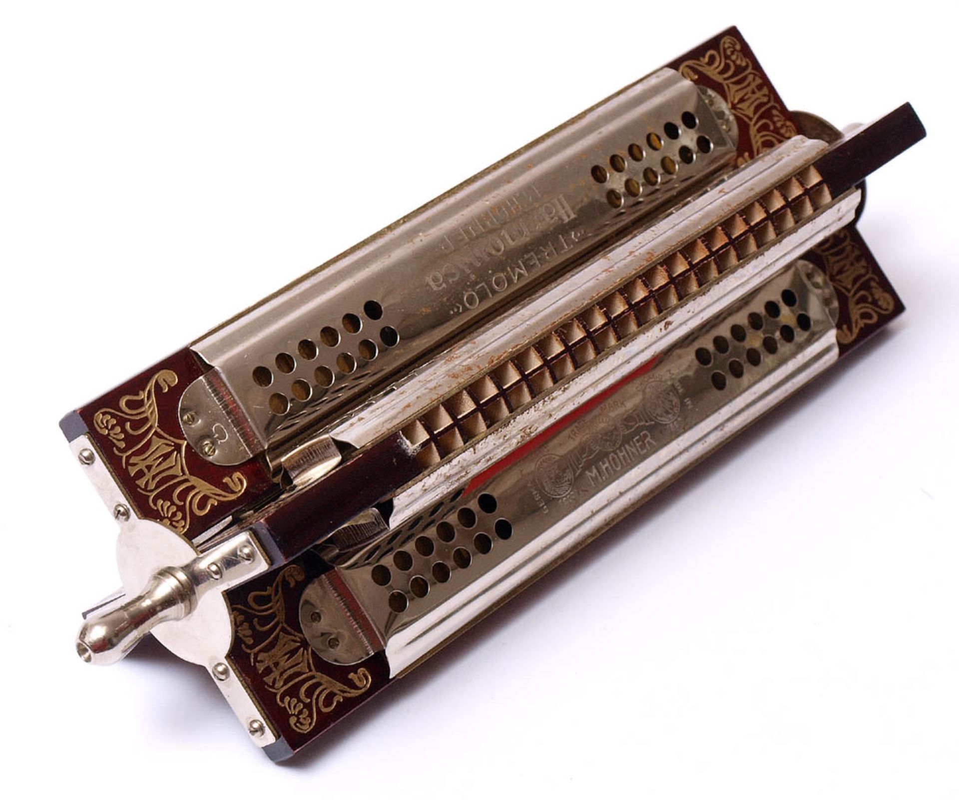 Hohner Tremolo Kreuzwender-MundharmonikaIm originalen Karton. L.24cmAufrufpreis: 30 EUR - Bild 4 aus 4