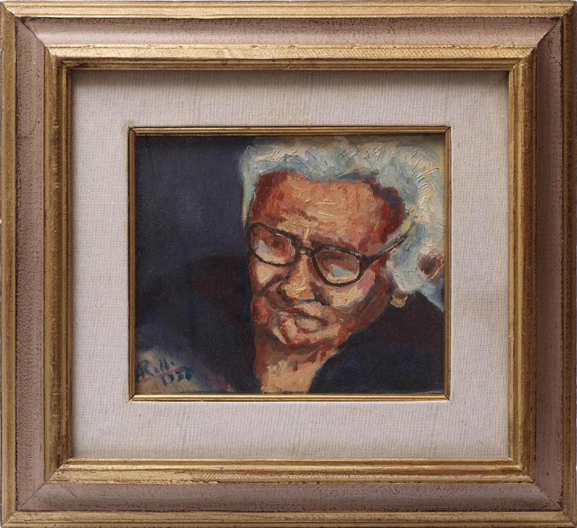 Portraitist, 30er JahreBrustbild einer alten Frau mit Brille. Impressionistische Bildauffassung.