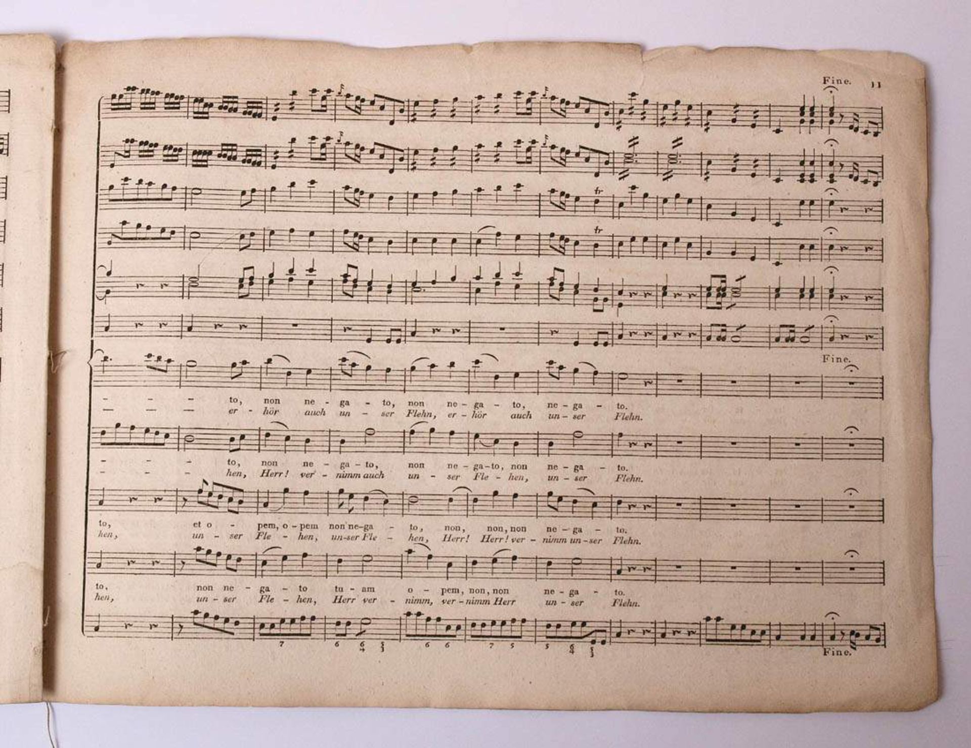 Vier Bände Noten, 19.Jhdt.Joseph Haydn: Hymne "Allmächtiger, Dir Preis und Ehre", Breitkopf und - Bild 10 aus 10