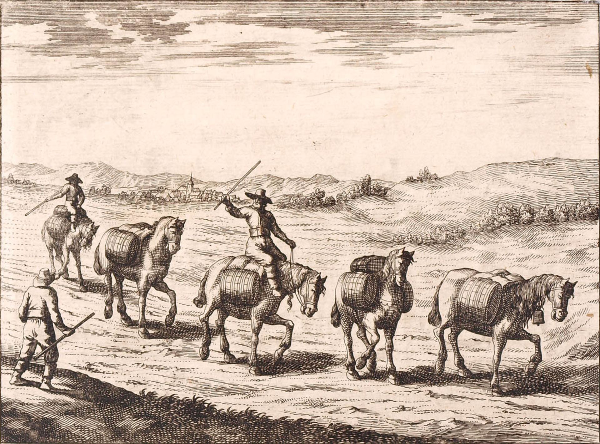 Trost, Andreas, 1677 - 1708Sechs Kupferstiche aus der "Vorhergehenden, kurzen Topographia". Leicht - Bild 20 aus 22