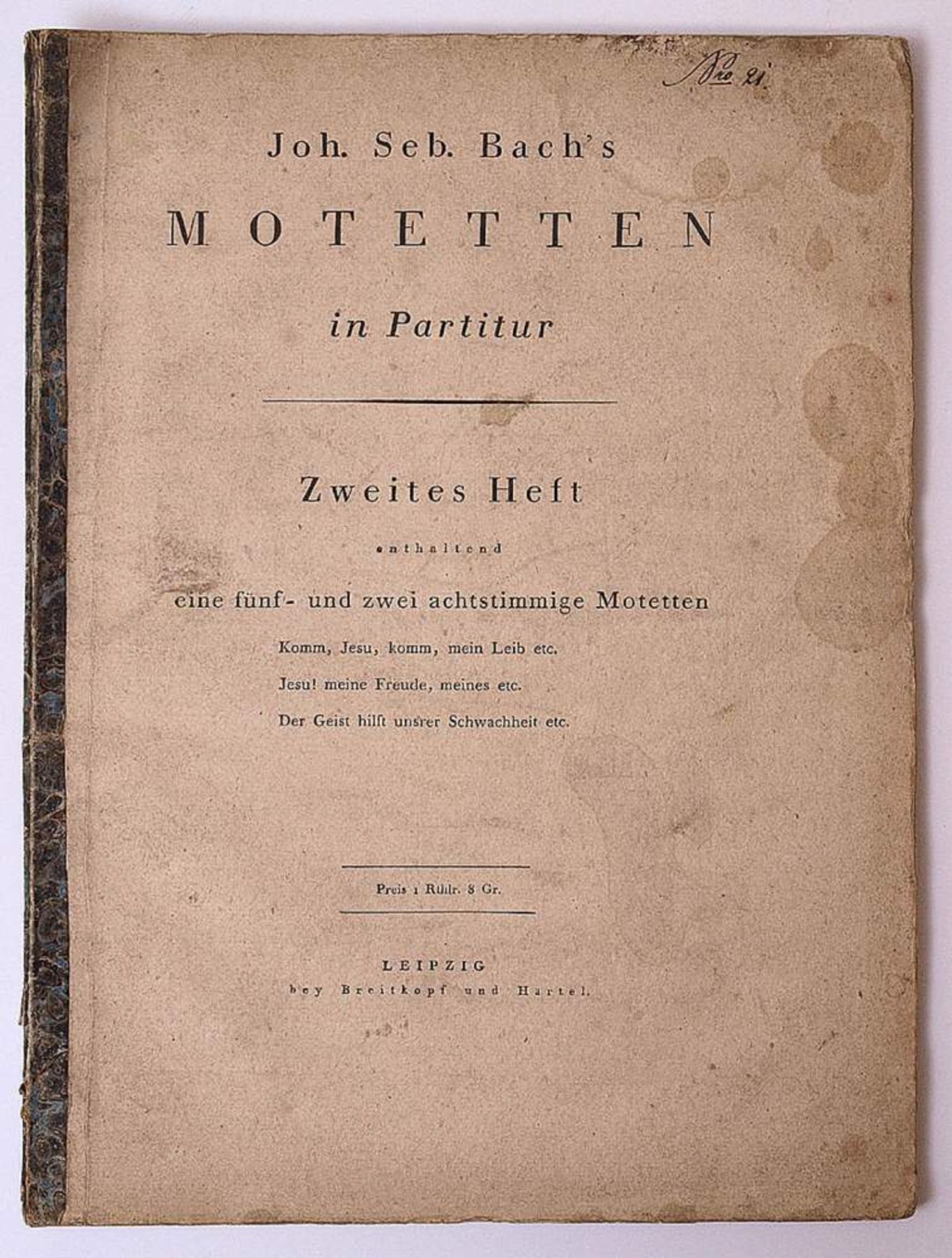 Vier Bände Noten, 19.Jhdt.Joseph Haydn: Hymne "Allmächtiger, Dir Preis und Ehre", Breitkopf und - Bild 7 aus 10