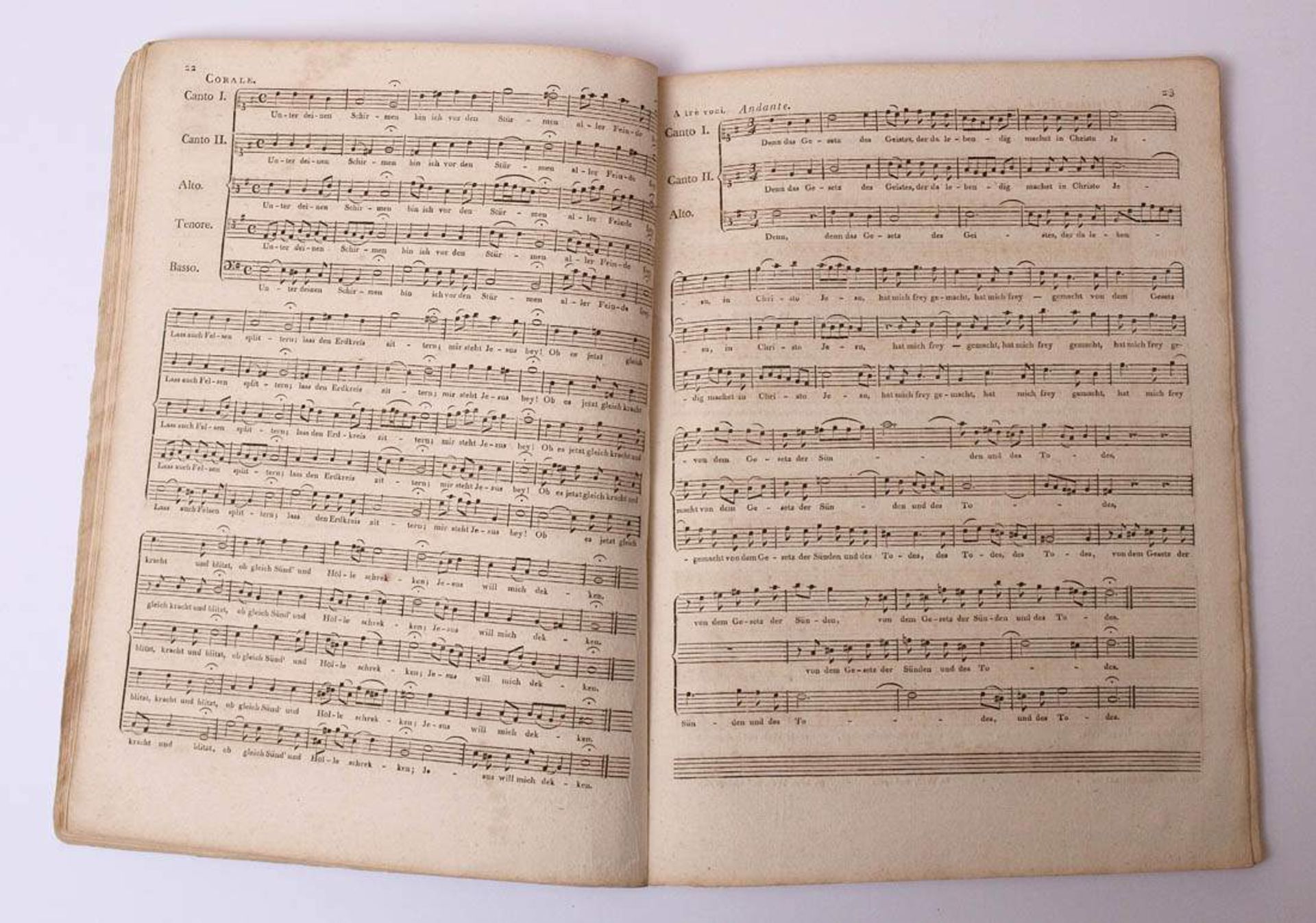 Vier Bände Noten, 19.Jhdt.Joseph Haydn: Hymne "Allmächtiger, Dir Preis und Ehre", Breitkopf und - Bild 8 aus 10