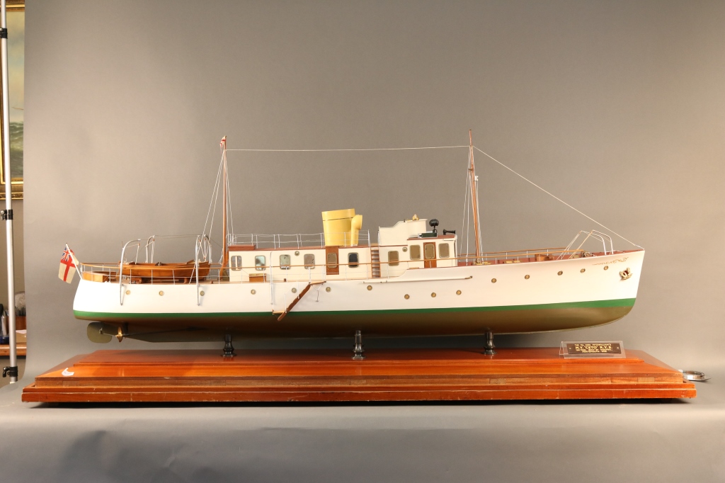 Vosper Yacht Builder's Model of Motor Yacht Ceto Original dockyard builder's model of "Motor