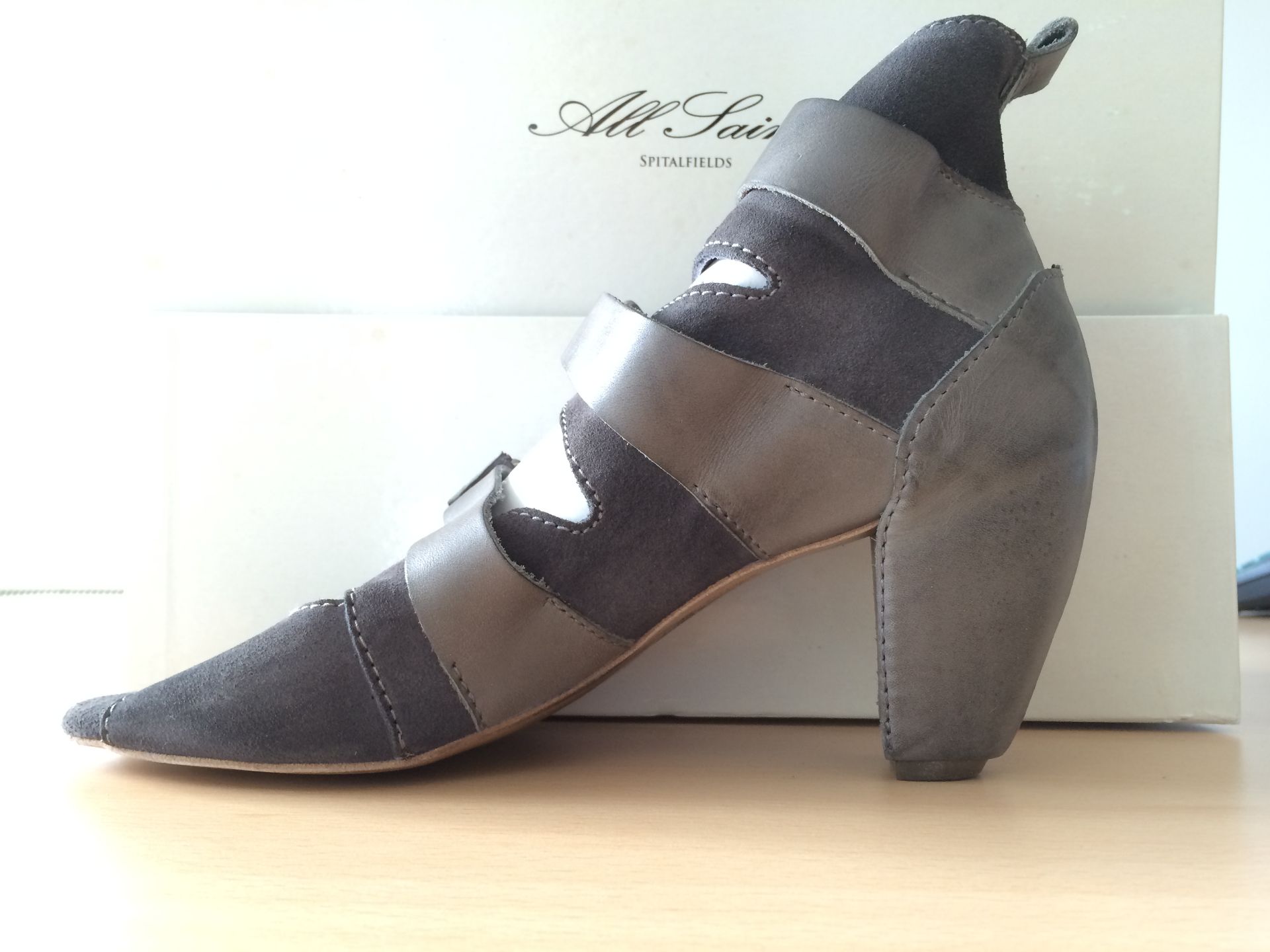 Box To Include Approx. 7 All Saints Ladies Shoes in Grey; Size 3-7 - Image 3 of 5