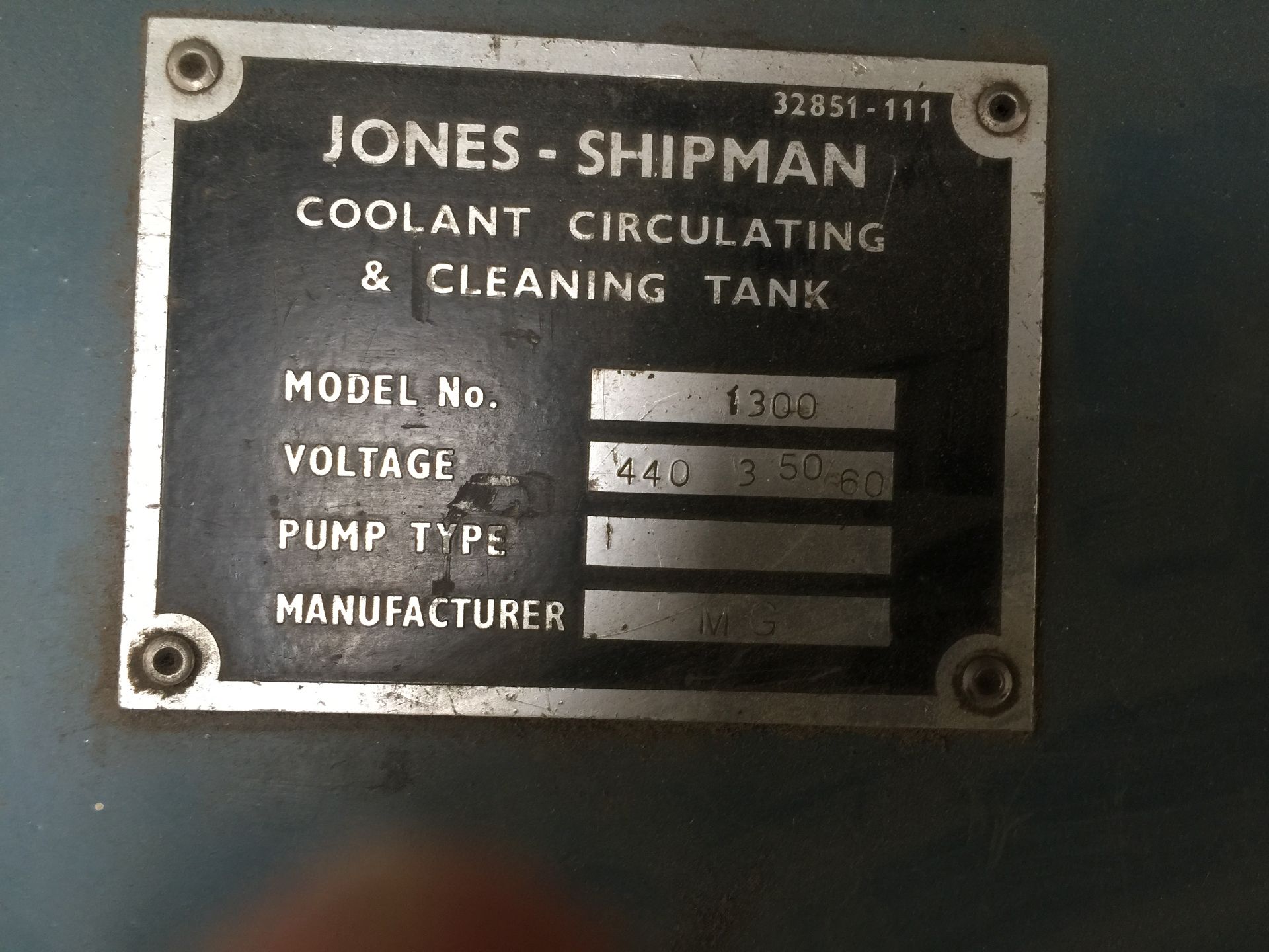 JONES SHIPMAN CYLINDRICAL GRINDER - with Coolant System, Model: 1310     Model No. 73201 - Image 10 of 19