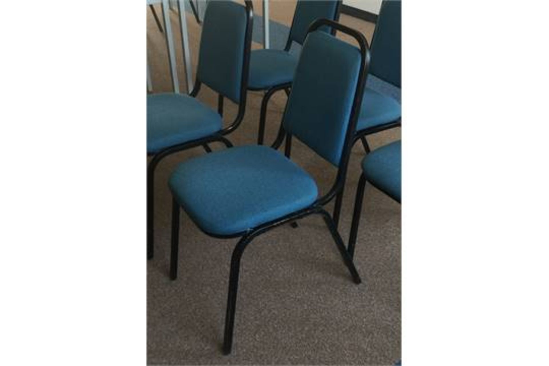 1 x Blue Chair & 1 x Single Desk / Table, - Image 2 of 3