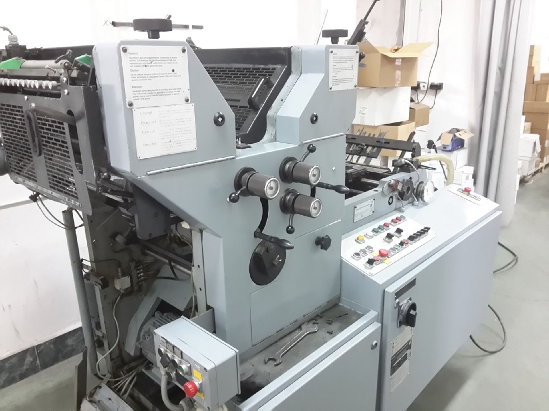 W+D 212 – 2 Colour Offset Envelope printing machine, Year: 2000, Alcohol dampening,Bottom feeder, De - Image 2 of 5