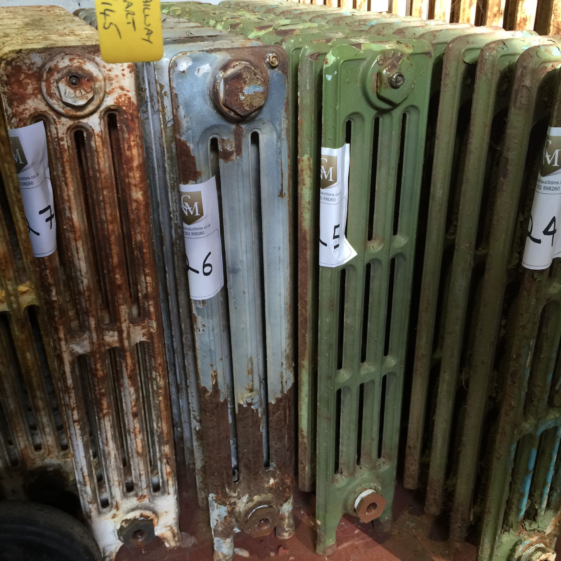 Sort after by interior designers -original cast iron radiator pressure tested and flushed 29 x 30