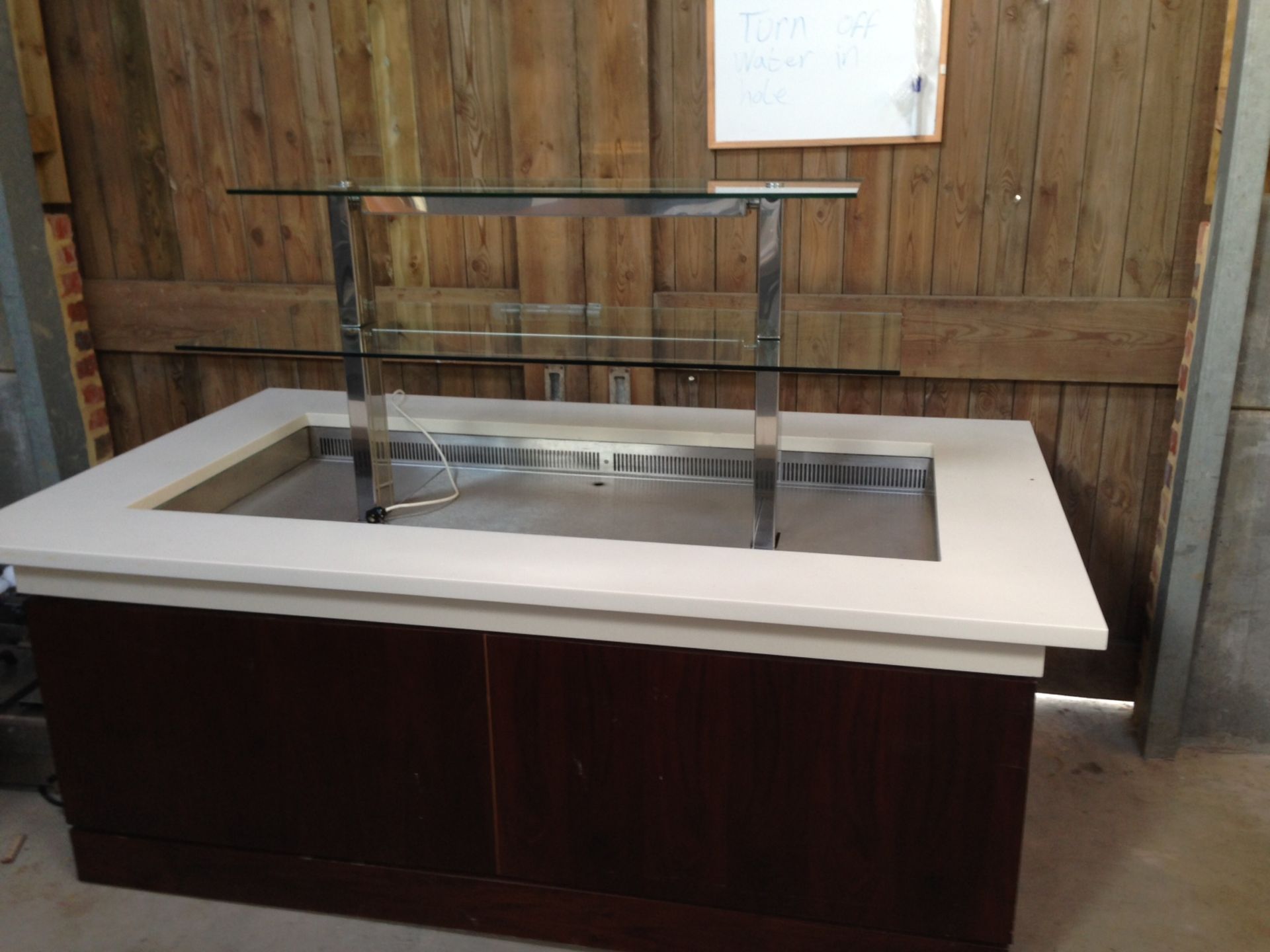 Fridge Display Unit Corian / Hardwood