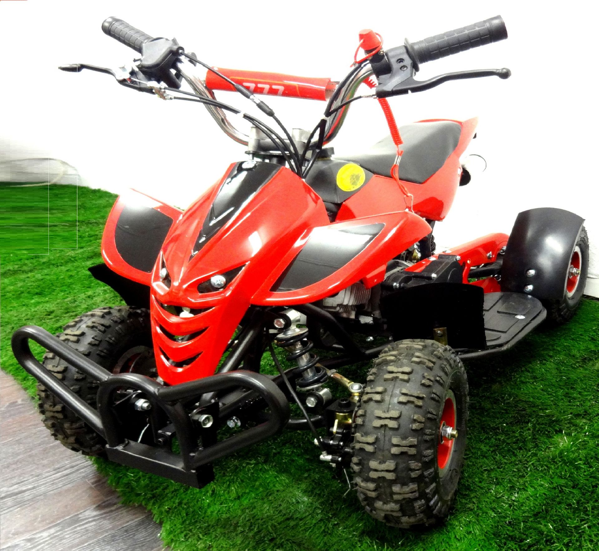 Brand New Red Mini Moto 50cc Petrol Pull Start Quad Bike Street Assassin. This is the latest 2015 ve