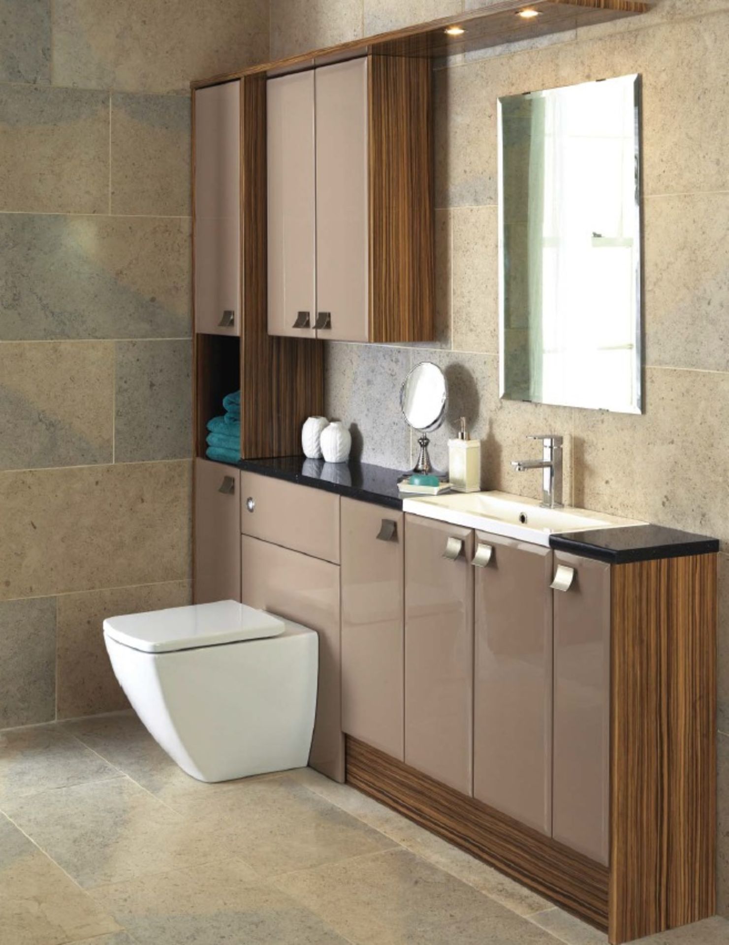 Cappuccino Vanity Units RRP - £878 includes (1017) toilet roll £206, (1005) 320mm base unit £112, (1