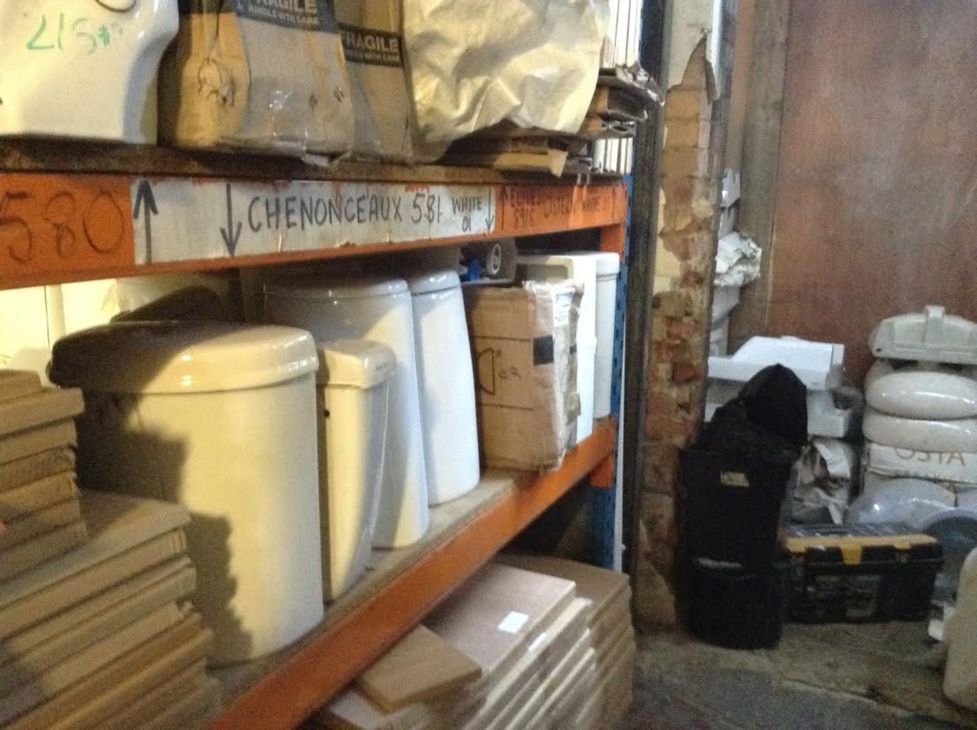 Job lot 5 White and Off white mixed concealed cistern and lids various makes - Image 3 of 4