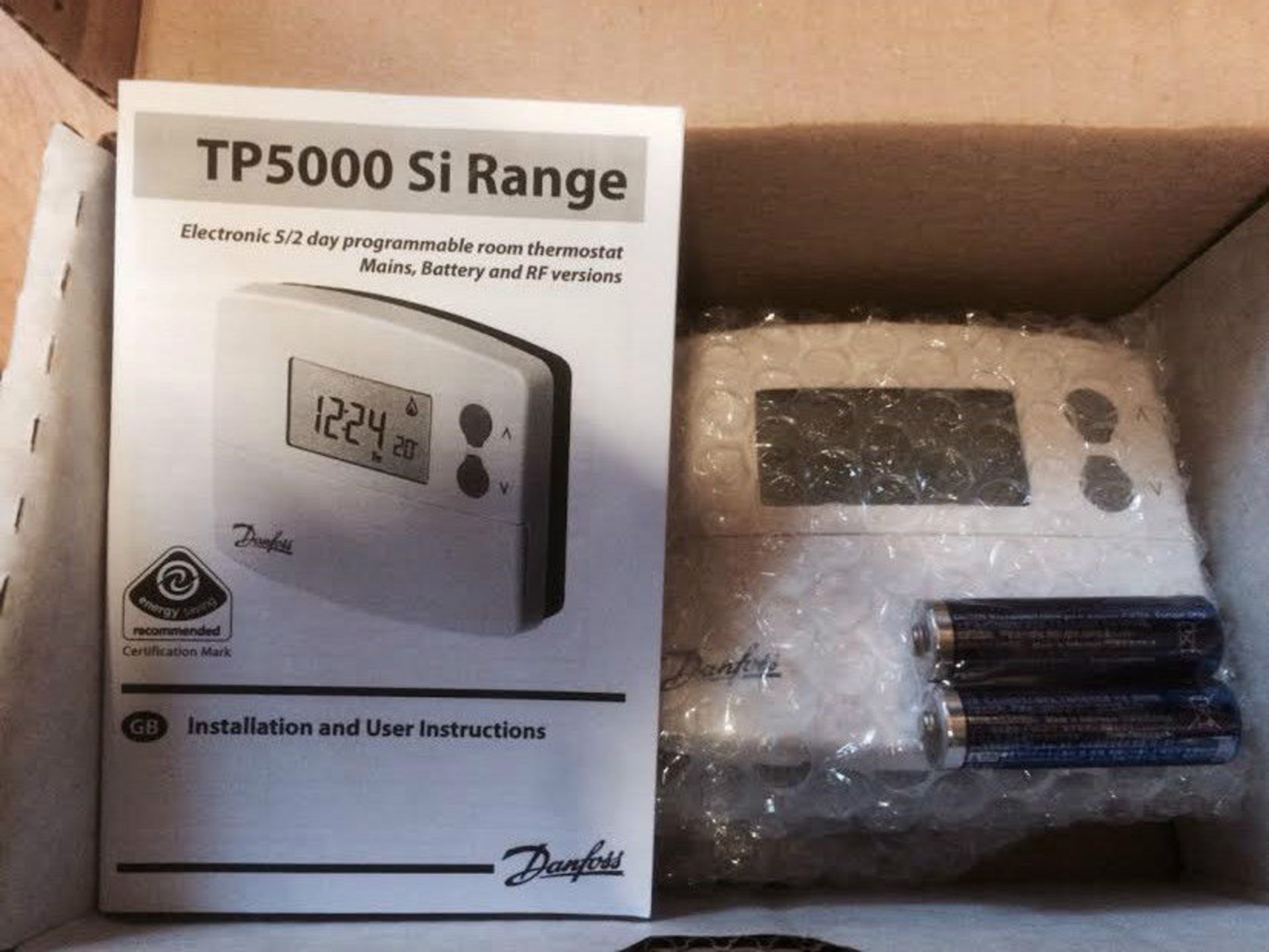 Danfoss Randall TP5000Si 5/2 Day Programmable Room Thermostat 087N791000 - Image 4 of 4