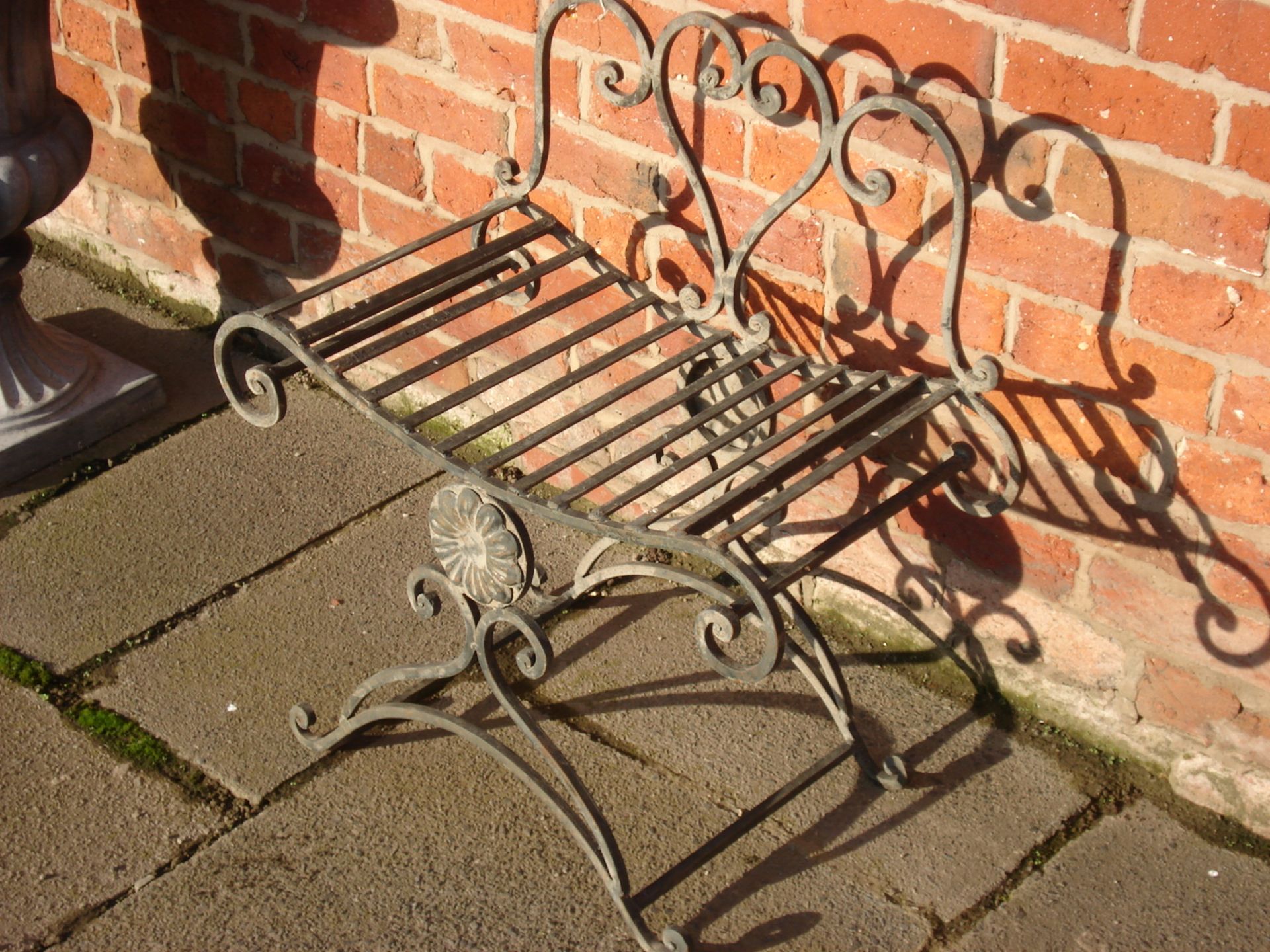 HEAVY DUTY ORIGINAL EGYPTIAN IRON GARDEN SEAT