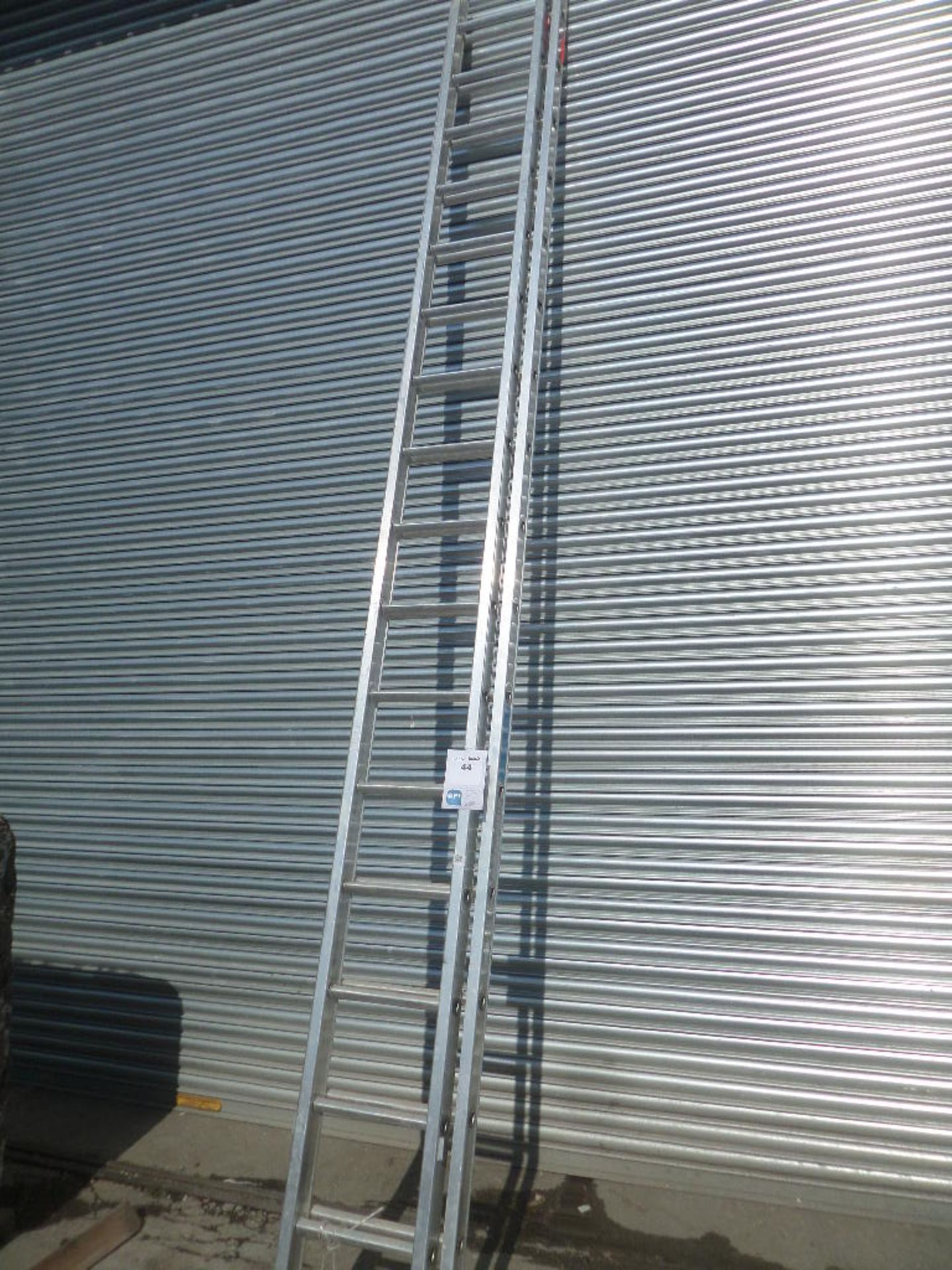UNKNOWN  {027503} LADDER DOUBLE PUSH UP - 4.8M Tested and are in good working order