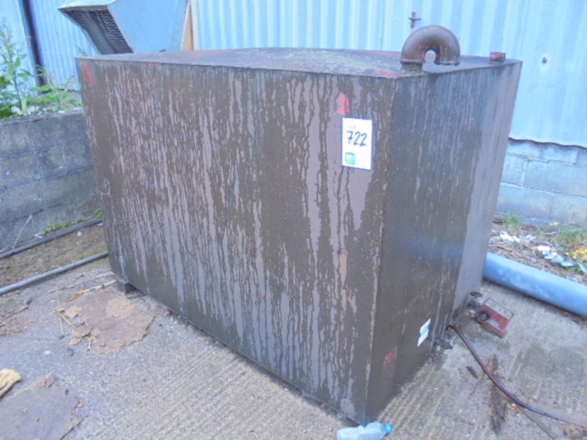 Steel Fuel Tank, Approx: 5x4x4ft c/w Tuthill Fuel Meter