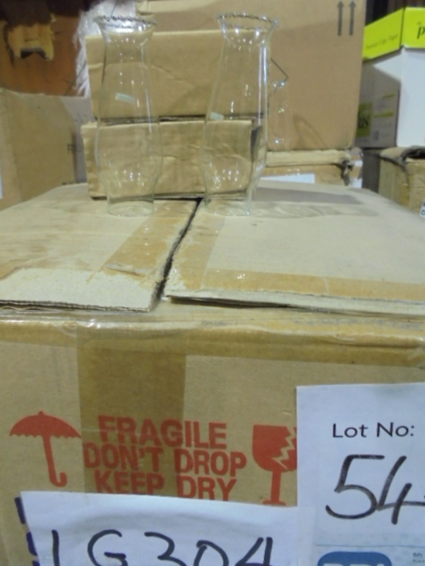 72 Crimped Glass Chimneys in 1 Box - Image 2 of 2