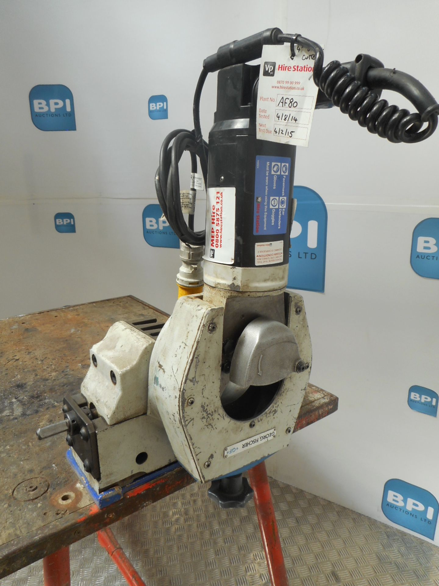 GEORG FISCHER RA 4 {032556} PIPE CUTTING/ BEVELING MACHINE AND TUBE SAW CUTTER 1/2 - 4INCH WITH W - Image 2 of 7